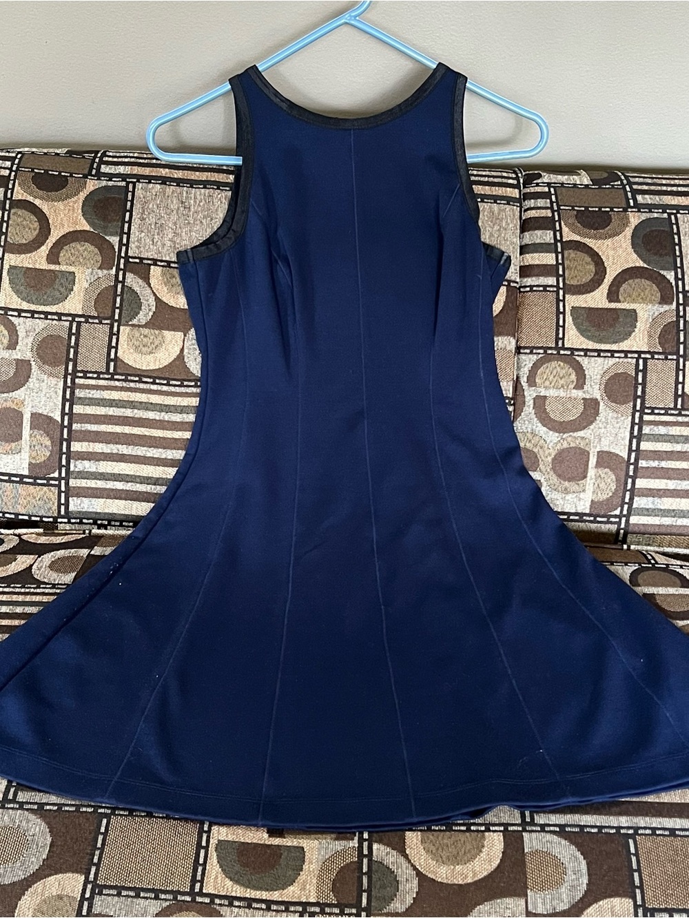 Metaphor Navy Sleeveless Mini Dress